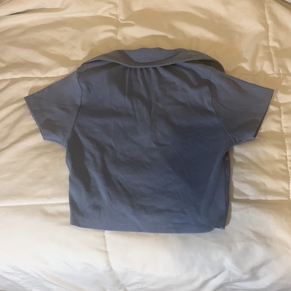 M, Aeropostale blue collared tshirt. - Picture 5 of 5